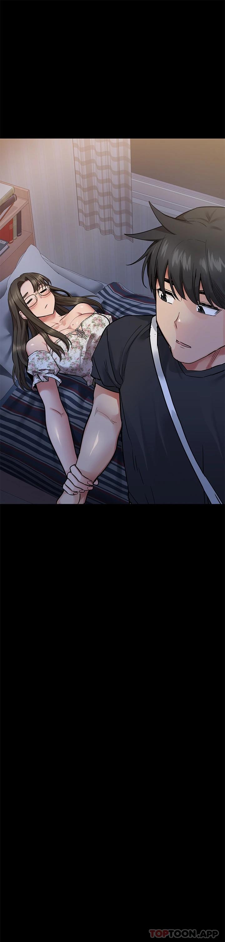 韩国漫画要对妈妈保密唷!韩漫_要对妈妈保密唷!-第79话-把保险套拿出来…在线免费阅读-韩国漫画-第1张图片