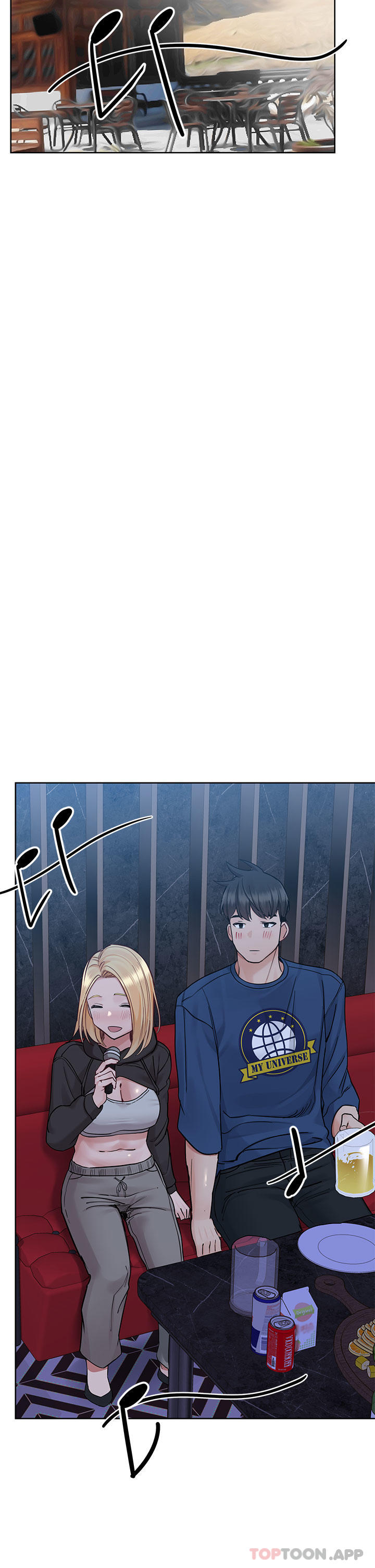 韩国漫画要对妈妈保密唷!韩漫_要对妈妈保密唷!-第93话-充满暧昧氛围的KTV在线免费阅读-韩国漫画-第55张图片