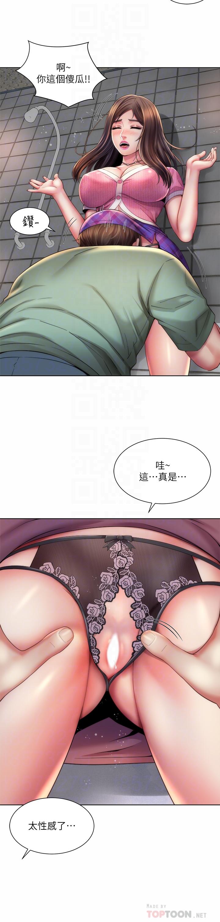 韩国漫画海滩女神韩漫_海滩女神-第36话-淋浴间的激烈火花在线免费阅读-韩国漫画-第18张图片